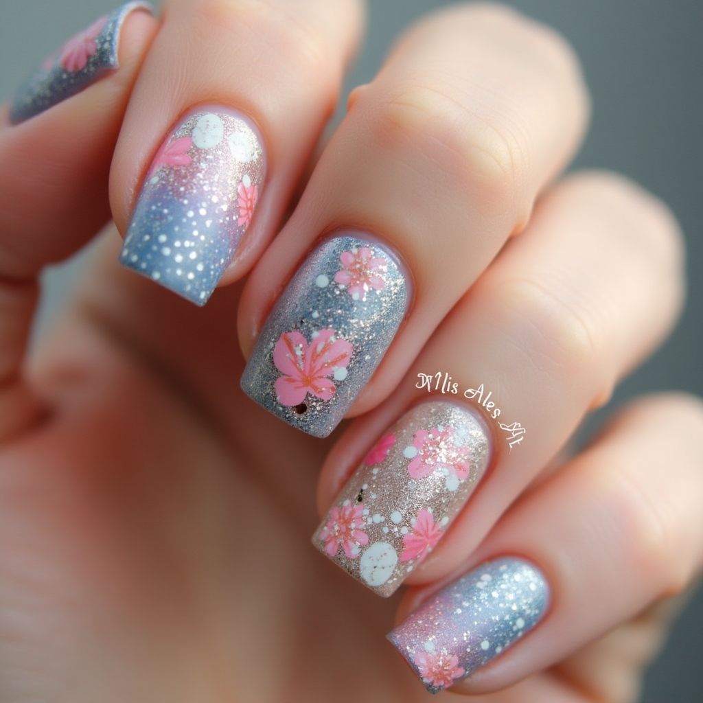 Nail Polish Dotting Nail Design