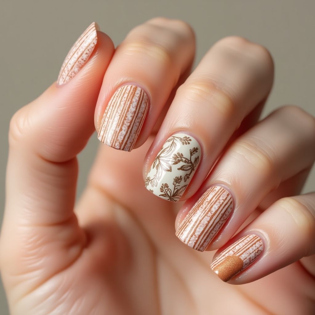 Orangewood sticks Freehand art Nail Design