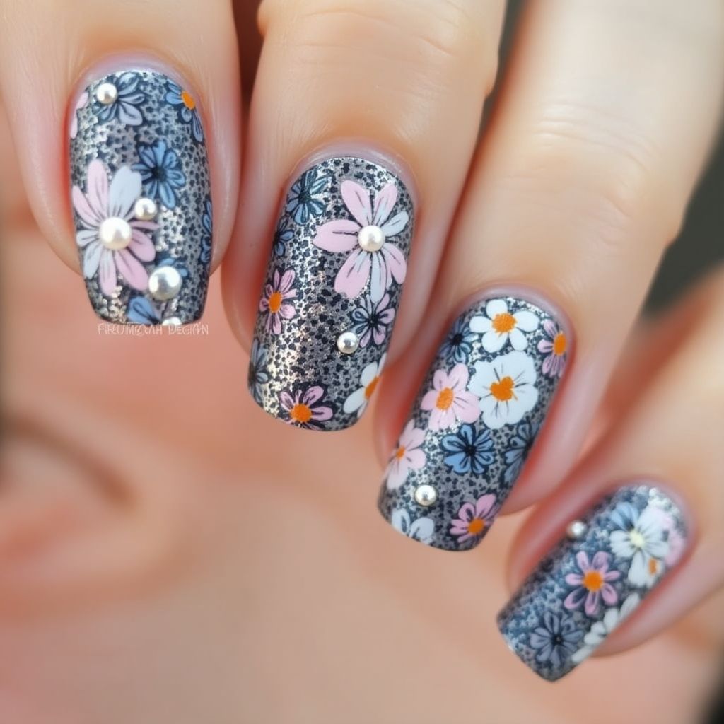 Nail Decals Freehand Art Nail Design