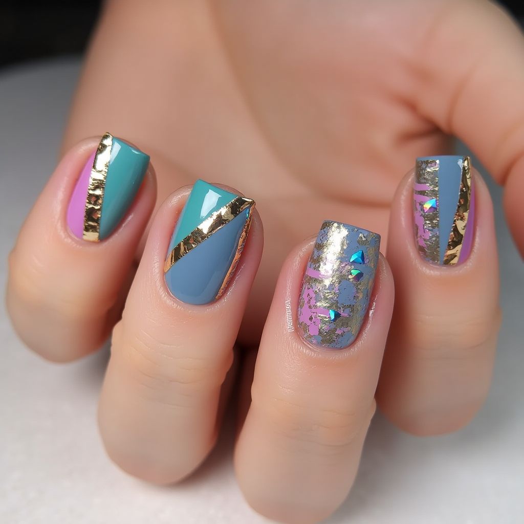 3d Nail Decor Stripes And Lines Nail Design