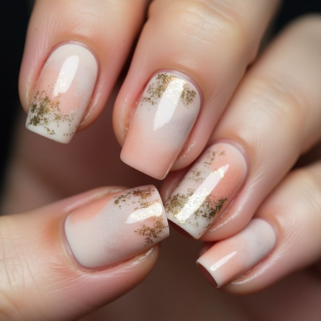 Skin Barriers Freehand Art Nail Design