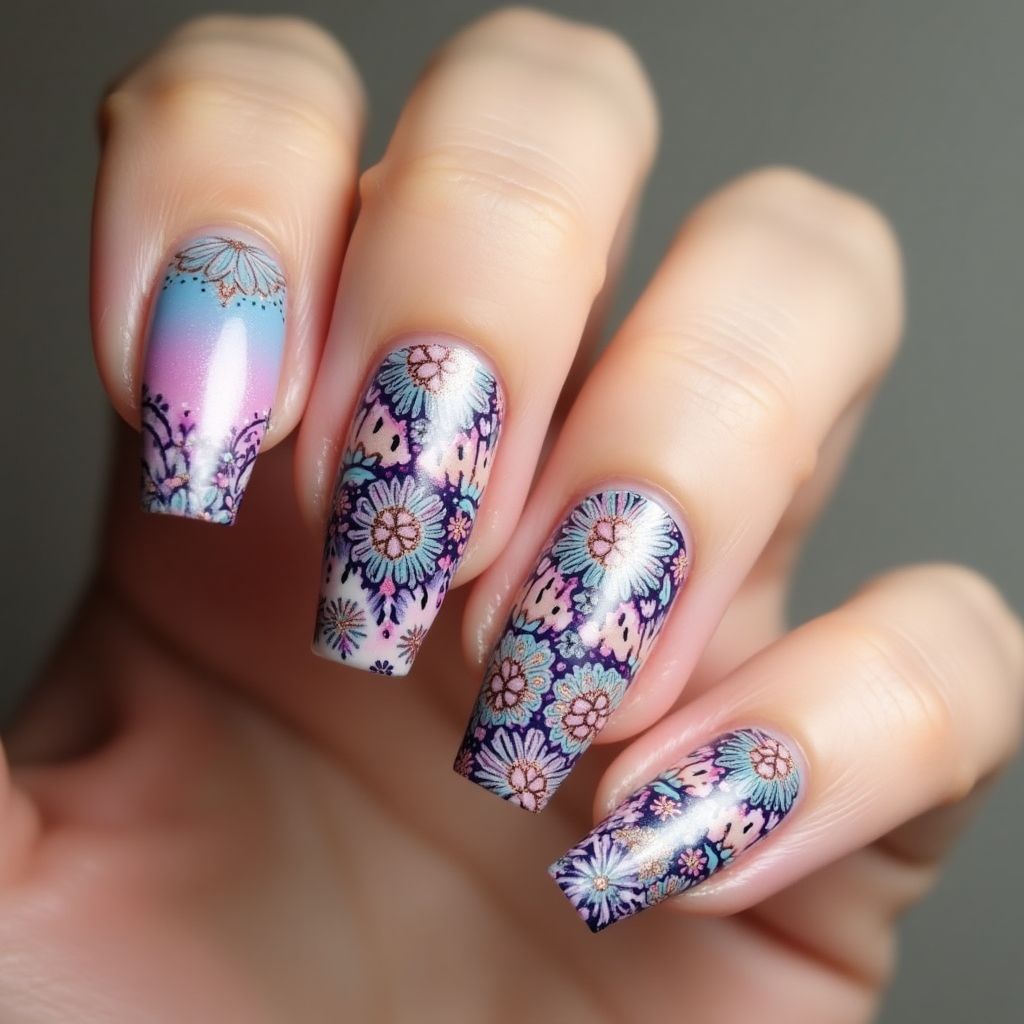 Nail Stickers Freehand Art Nail Design