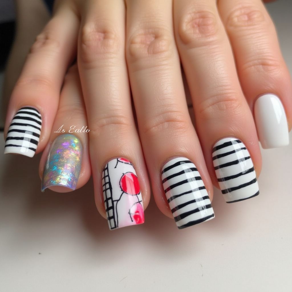 Nail Art Brushes Stripes And Lines Nail Design