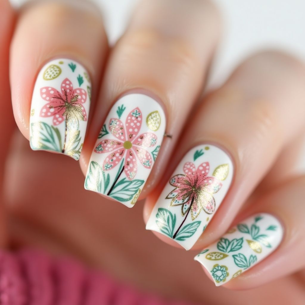 Nail Decals Dotting Nail Design