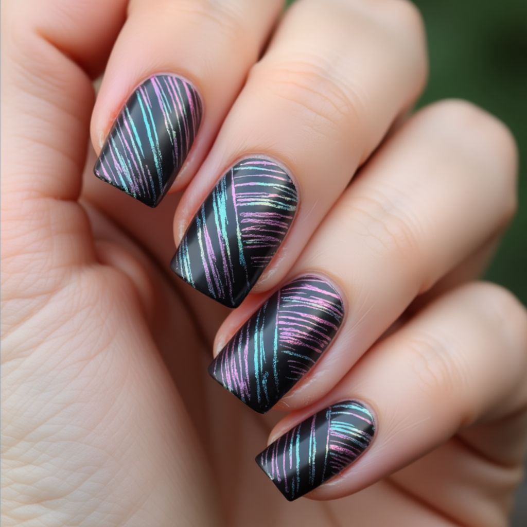 Top Coat Stripes And Lines Nail Design