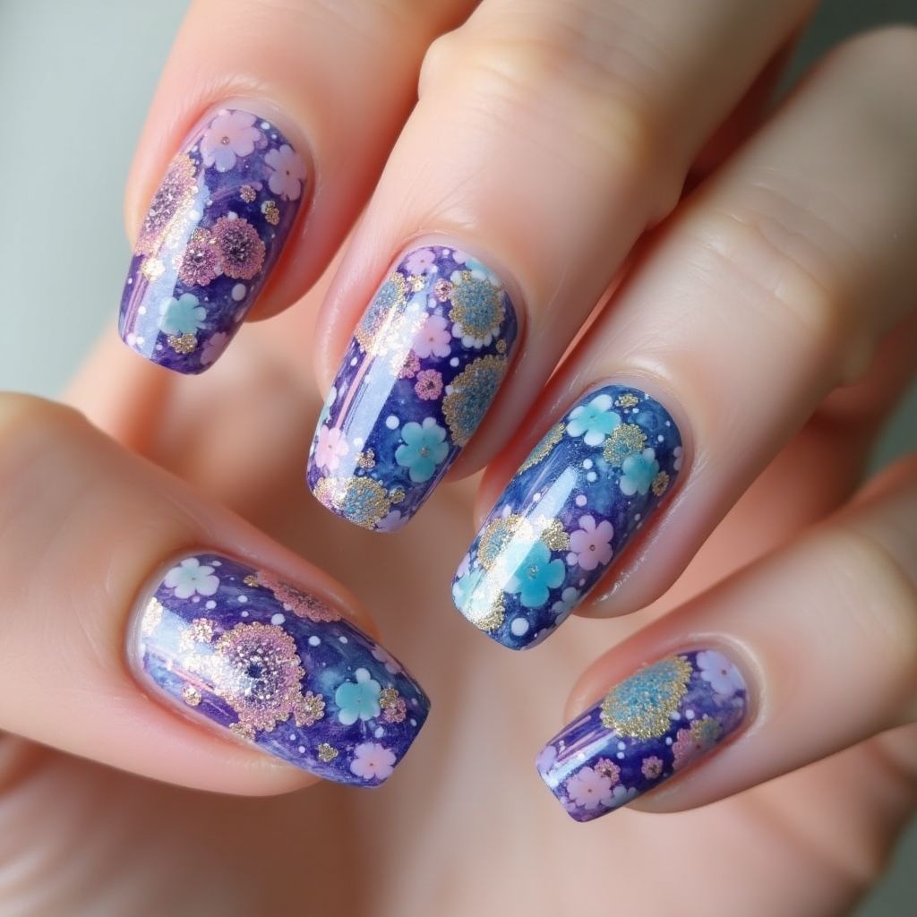 Dotting Tools Water Marbling Nail Design