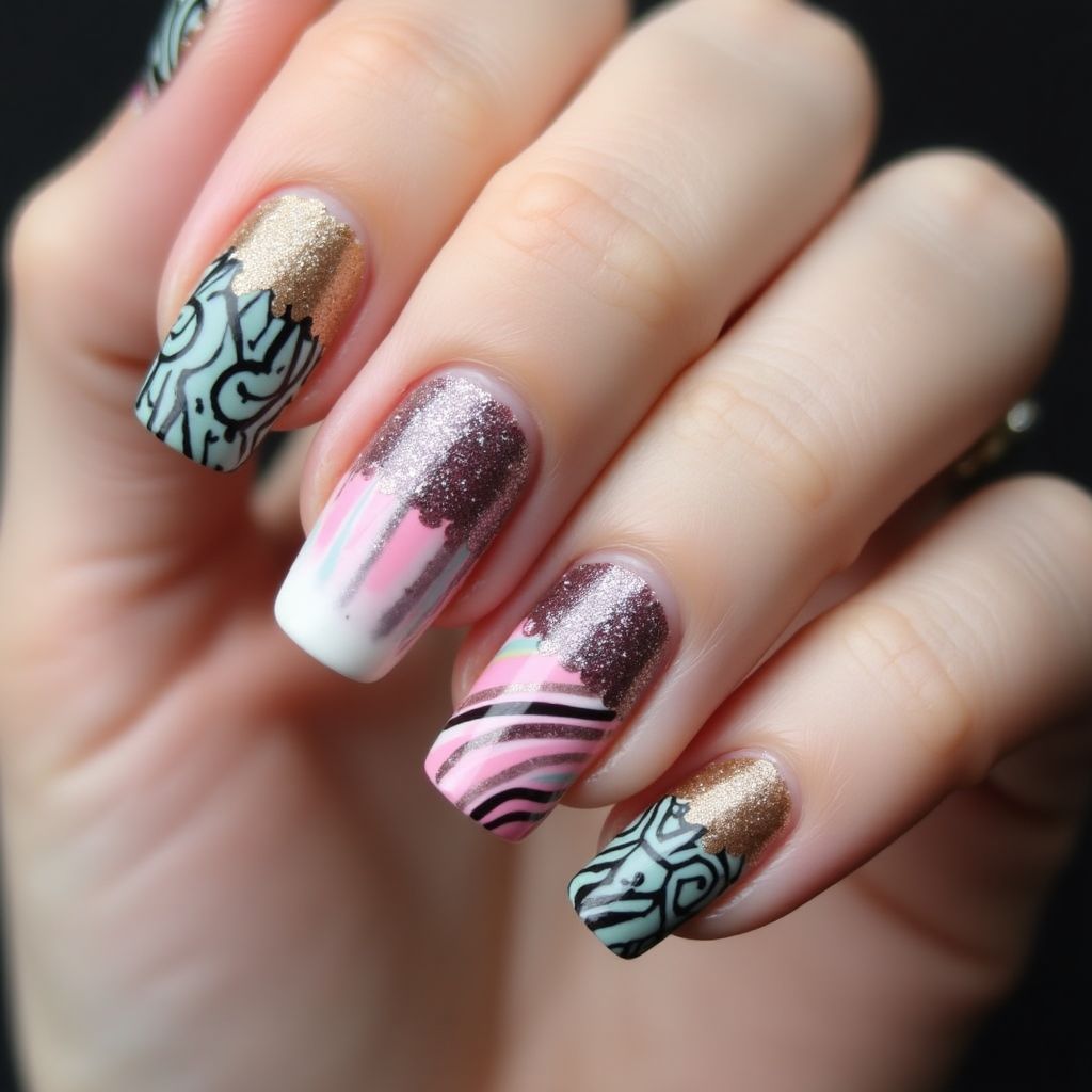 Nail Art Brushes Stripes And Lines Nail Design
