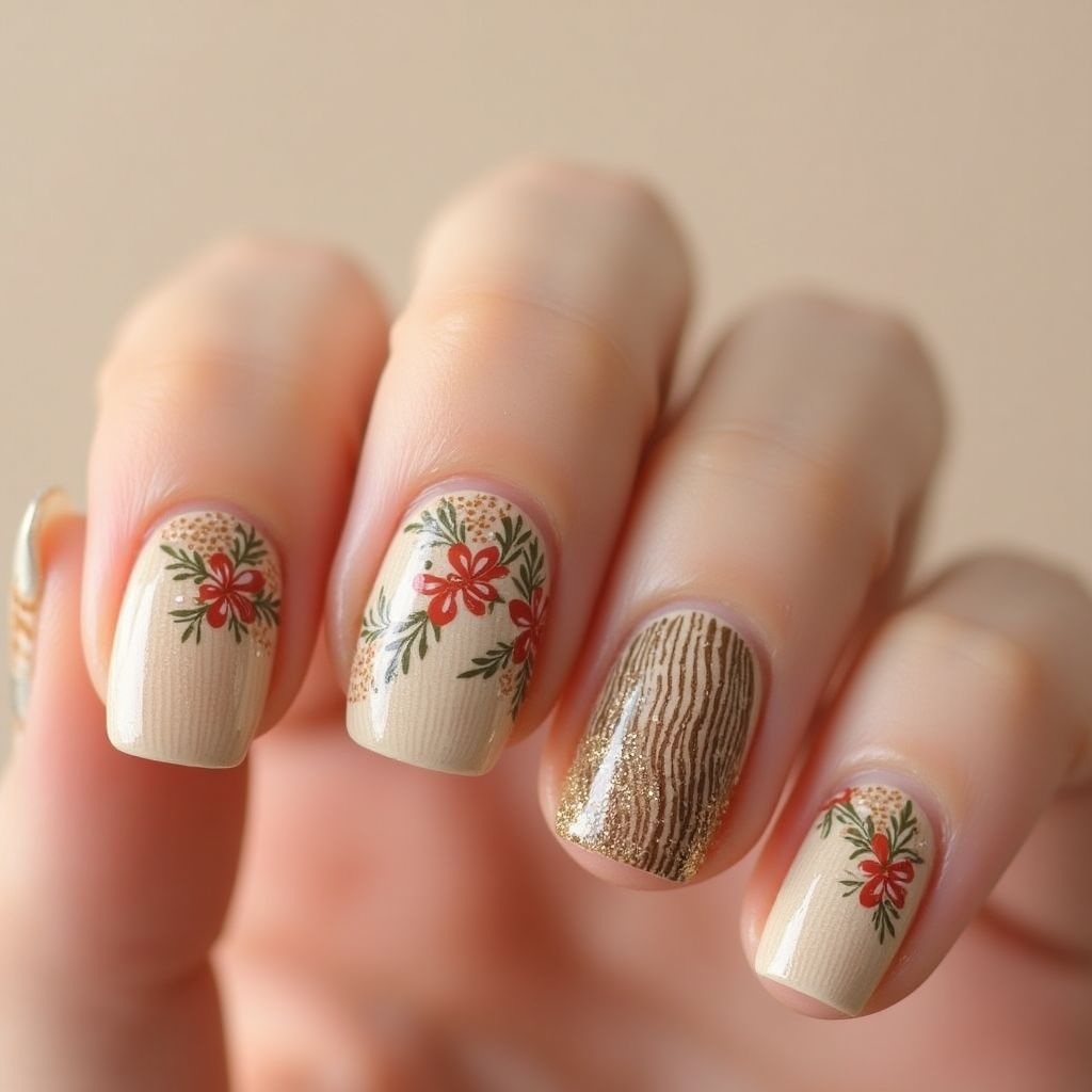 Orangewood Sticks Freehand Art Nail Design