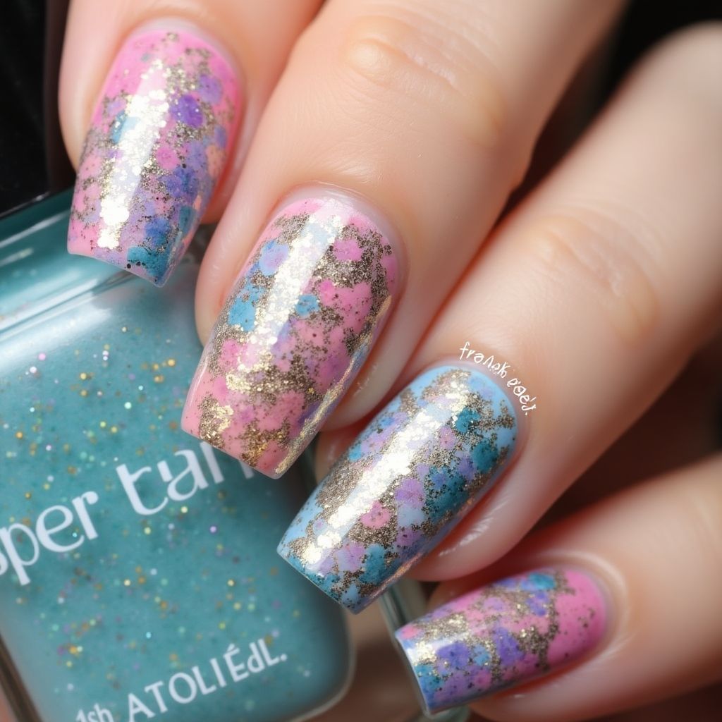 Specialty Powders Freehand Art Nail Design