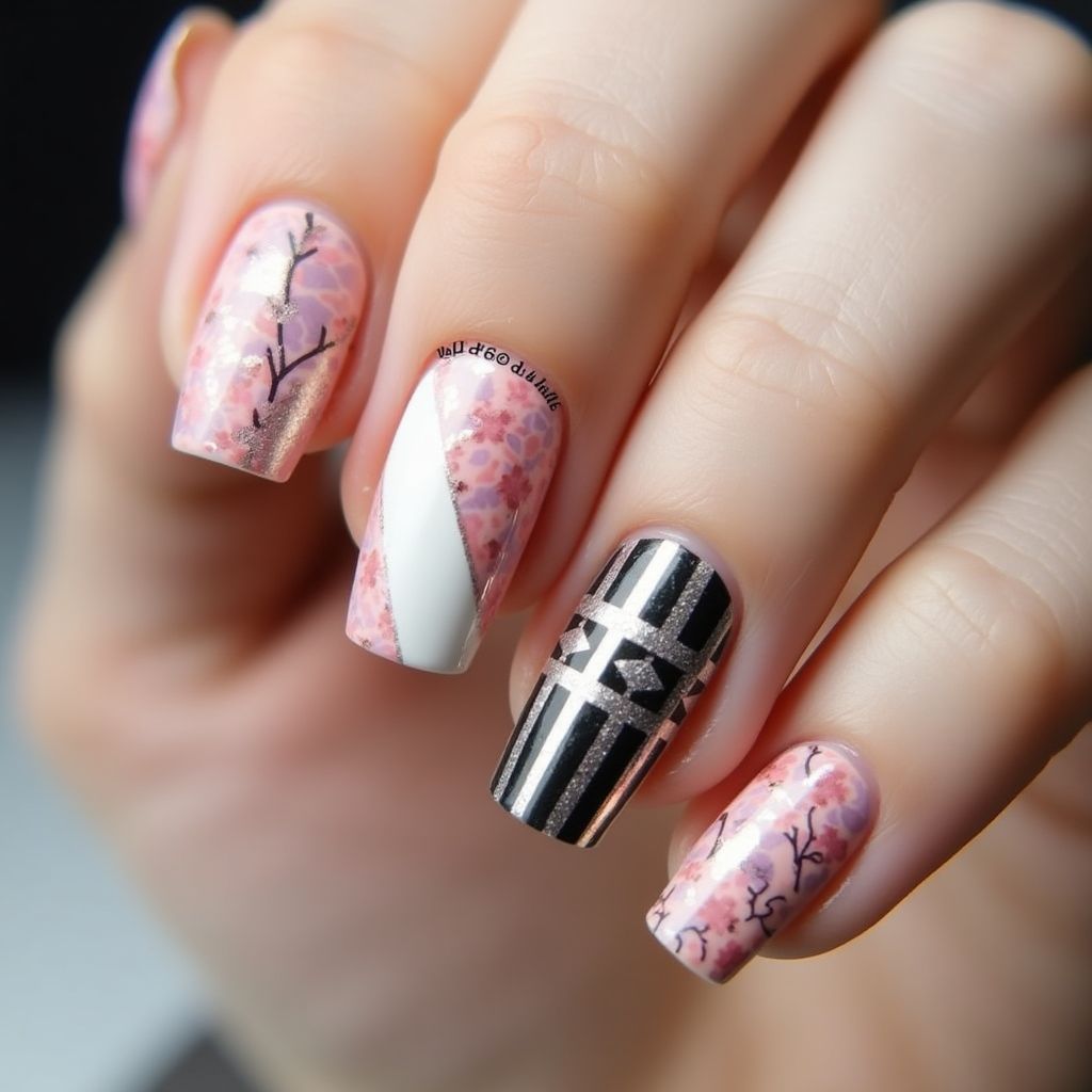 Nail Stickers Stripes And Lines Nail Design