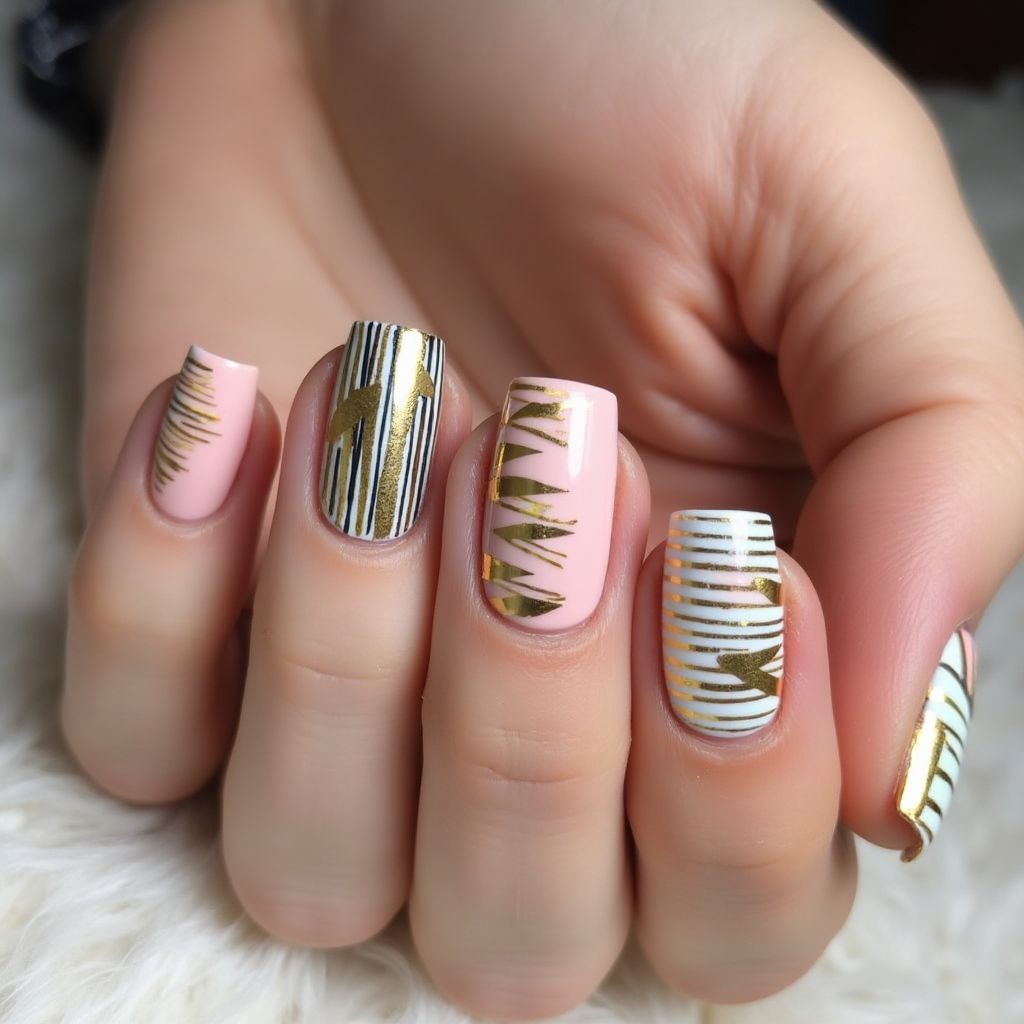 Nail Stickers Stripes And Lines Nail Design