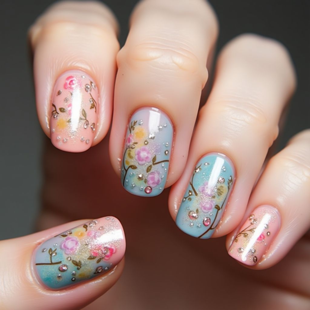 3d Nail Decor Dotting Nail Design