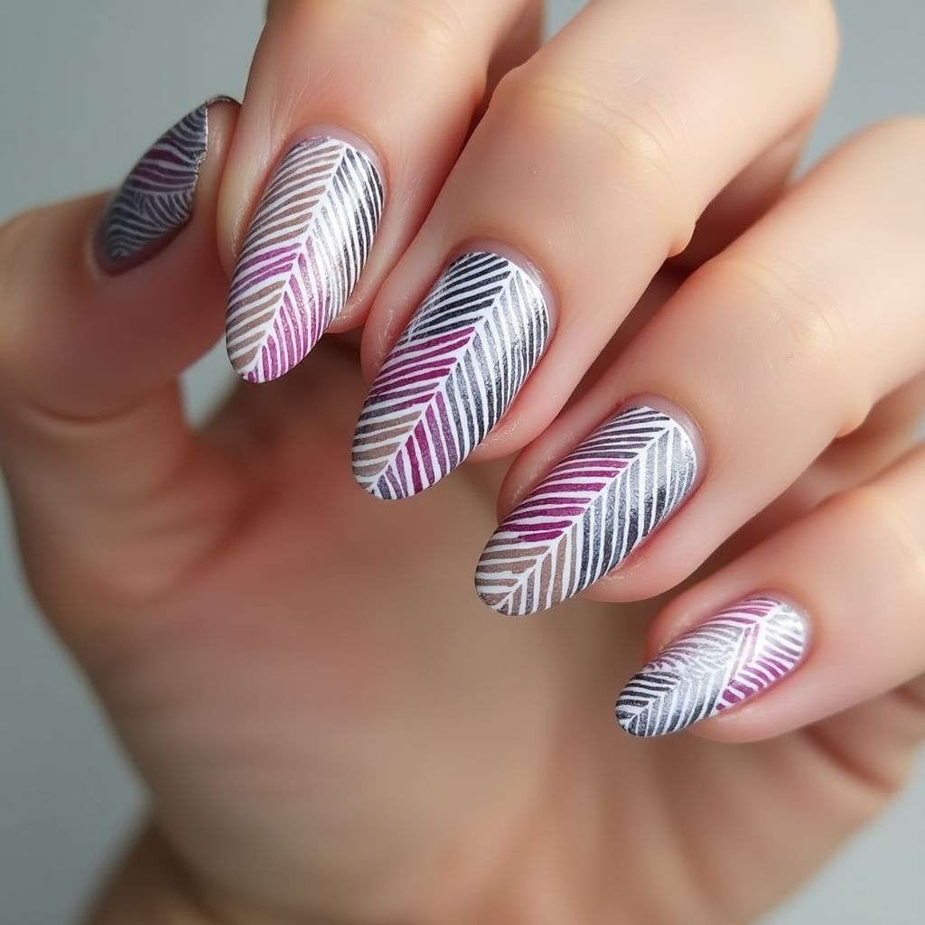 Stamping Plates Stripes And Lines Nail Design