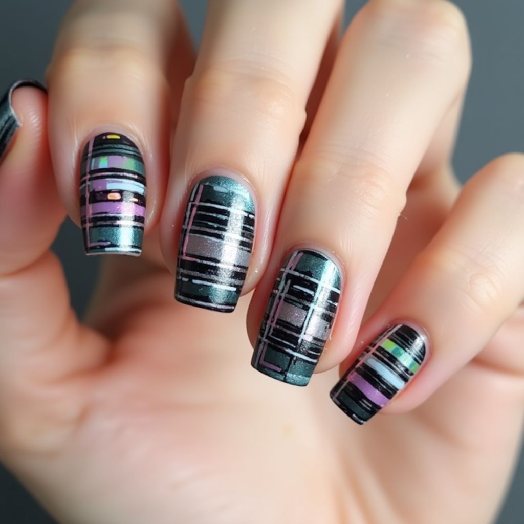 Nail Decals Stripes And Lines Nail Design