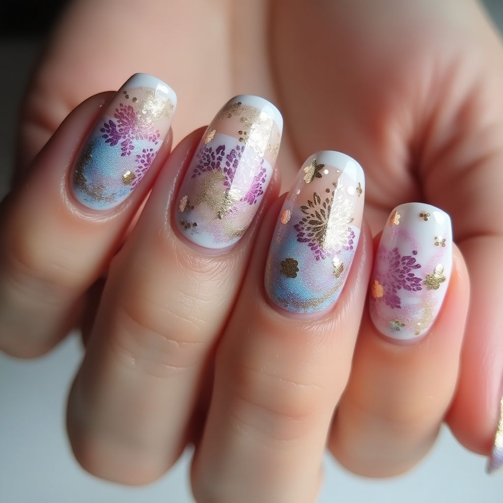 Specialty Powders Freehand Art Nail Design
