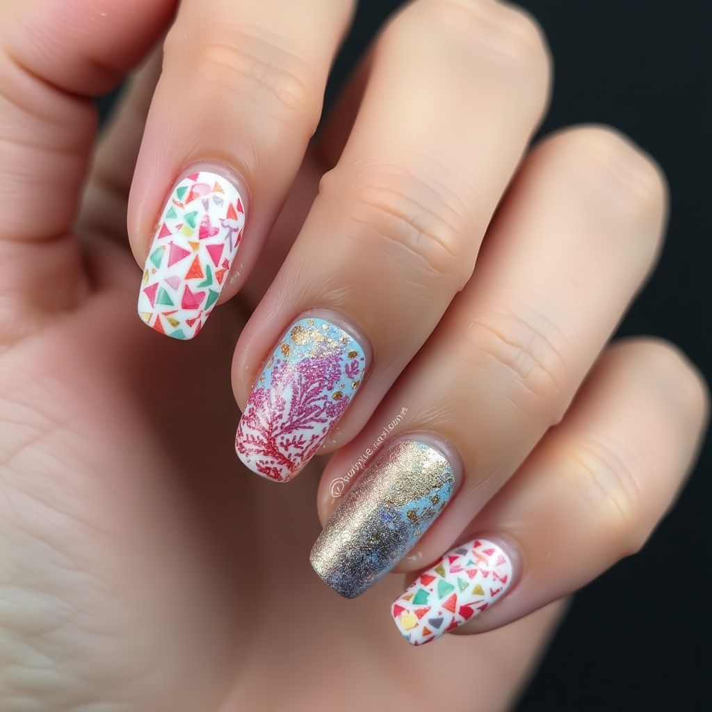 Wax Pencils Freehand Art Nail Design
