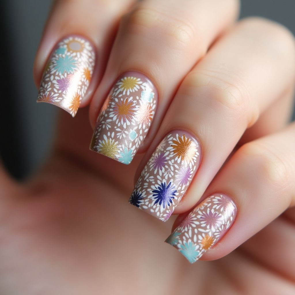 Nail Glue Freehand Art Nail Design