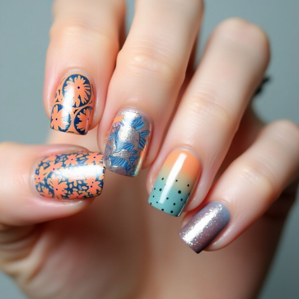 Nail Stickers Dotting Nail Design