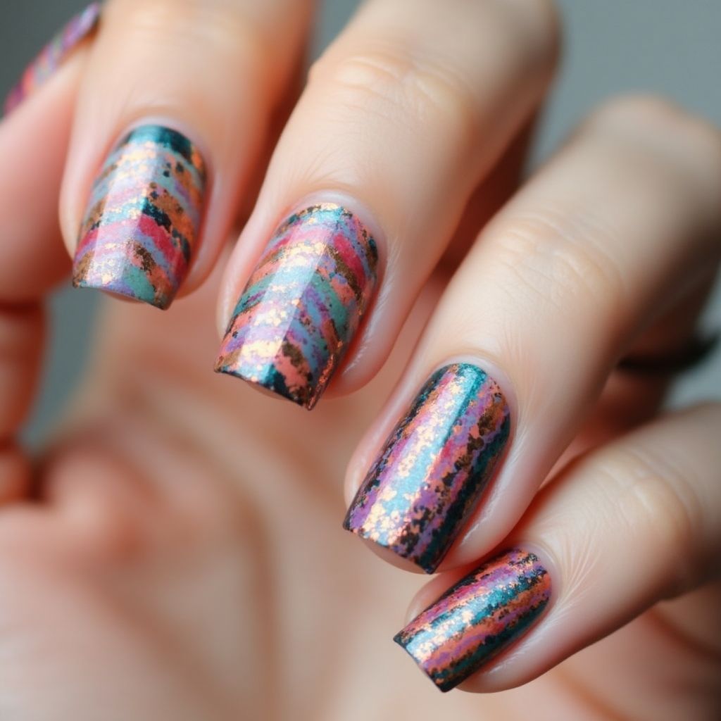 Nail Polish Stripes And Lines Nail Design