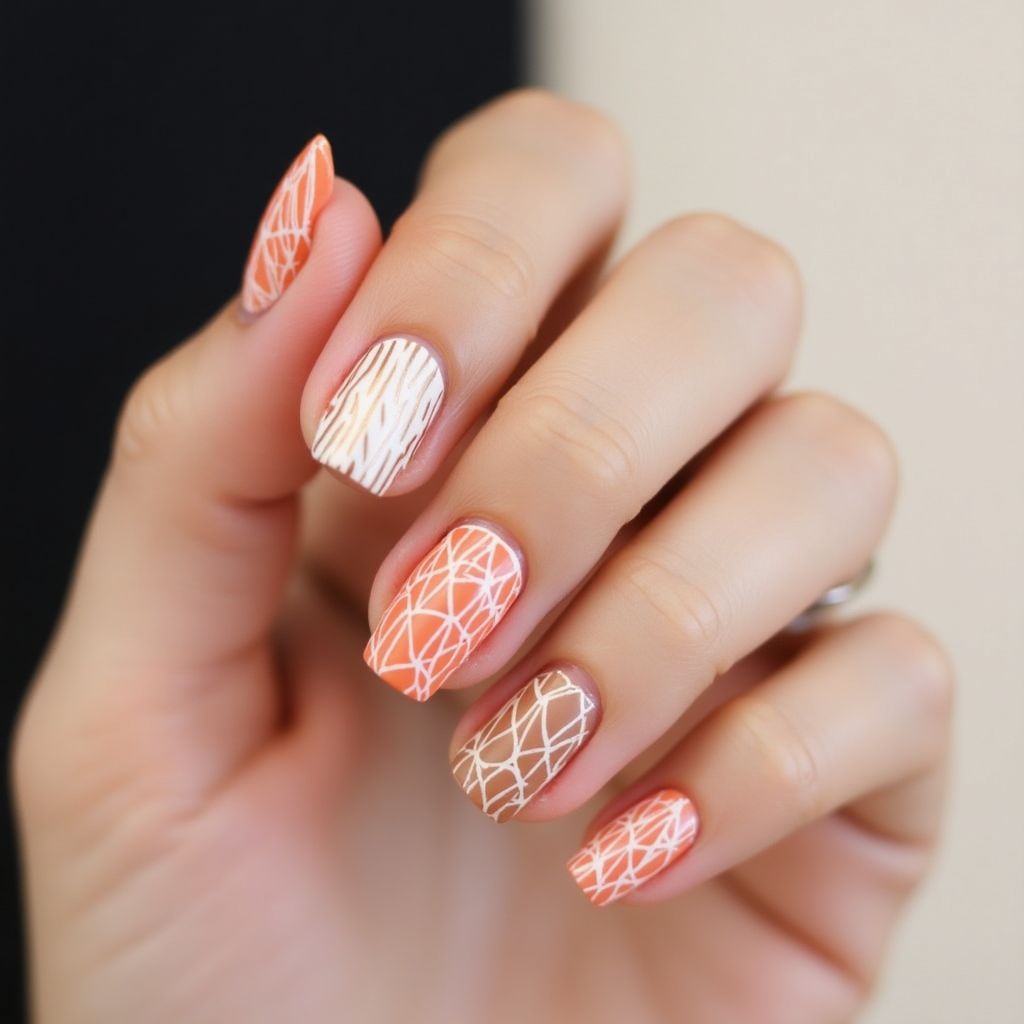 Toothpicks Stripes And Lines Nail Design