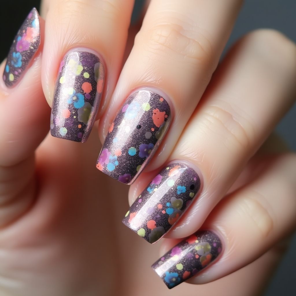 Stamping Plates Freehand Art Nail Design