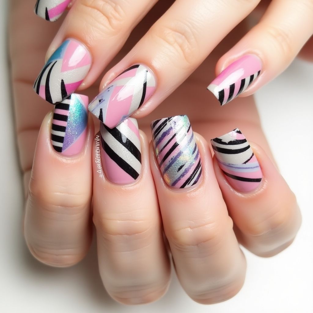 Striping Tape Stripes And Lines Nail Design