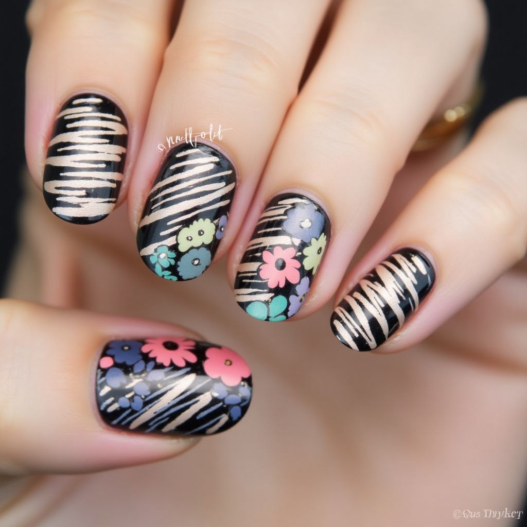 Nail Decals Stripes And Lines Nail Design