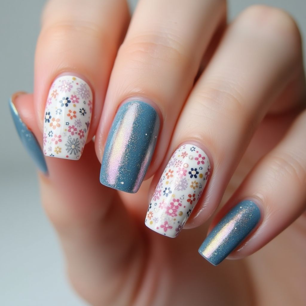 Skin Barriers Dotting Nail Design