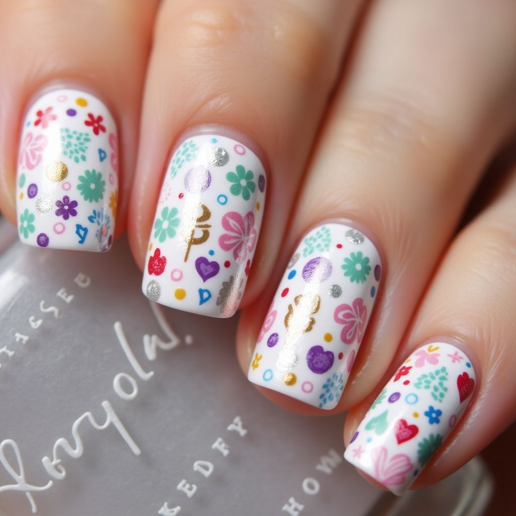Nail Stickers Dotting Nail Design