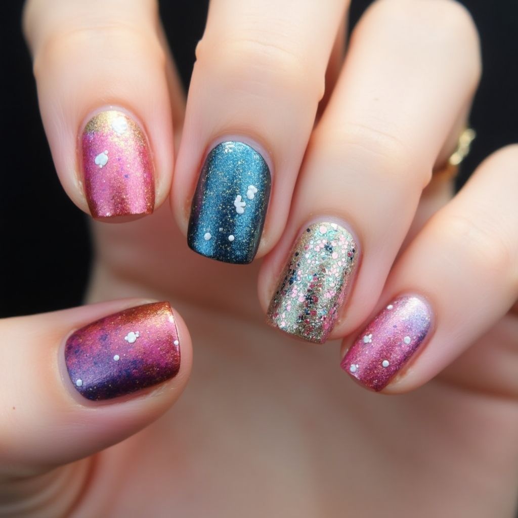 Specialty powders Dotting Nail Design