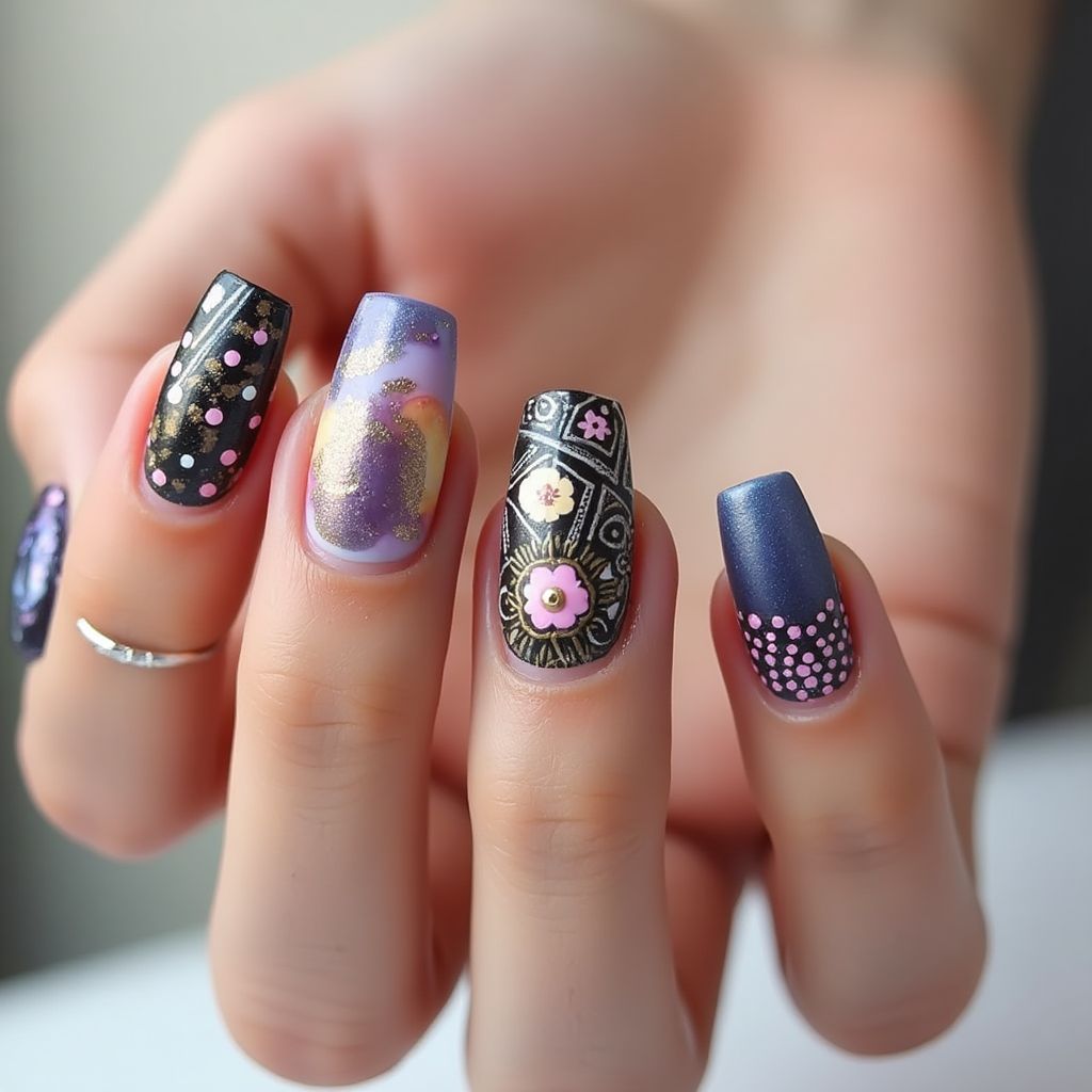 Nail Art Brushes Dotting Nail Design