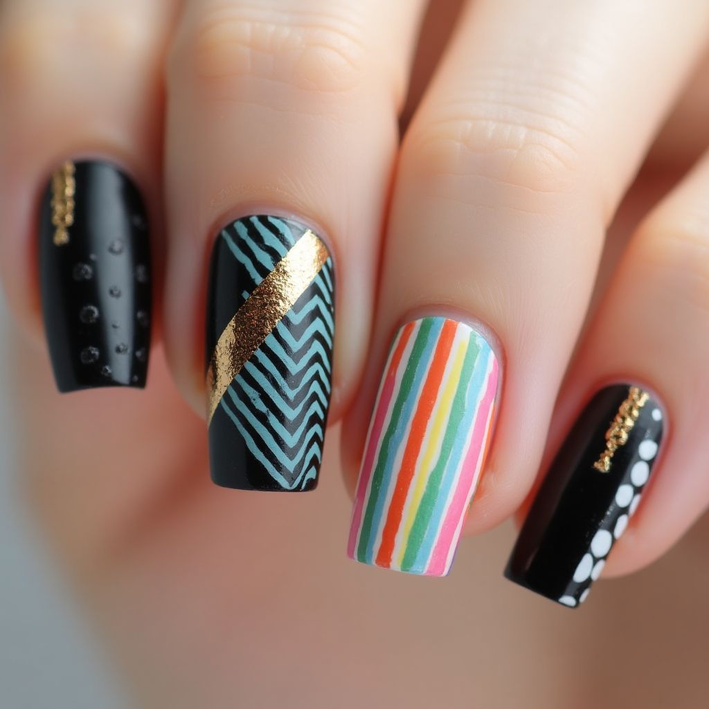 Striping Tape Stripes And Lines Nail Design