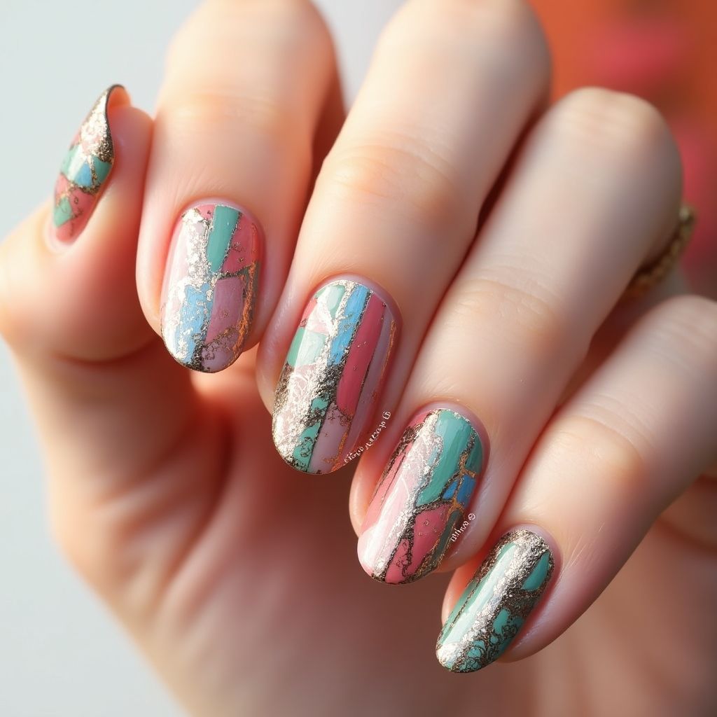 Wax Pencils Stripes And Lines Nail Design