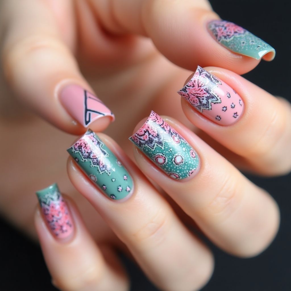 Nail Polish Dotting Nail Design