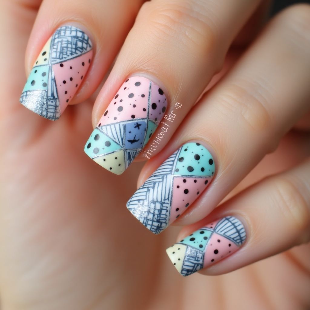 Dotting Tools Stripes And Lines Nail Design