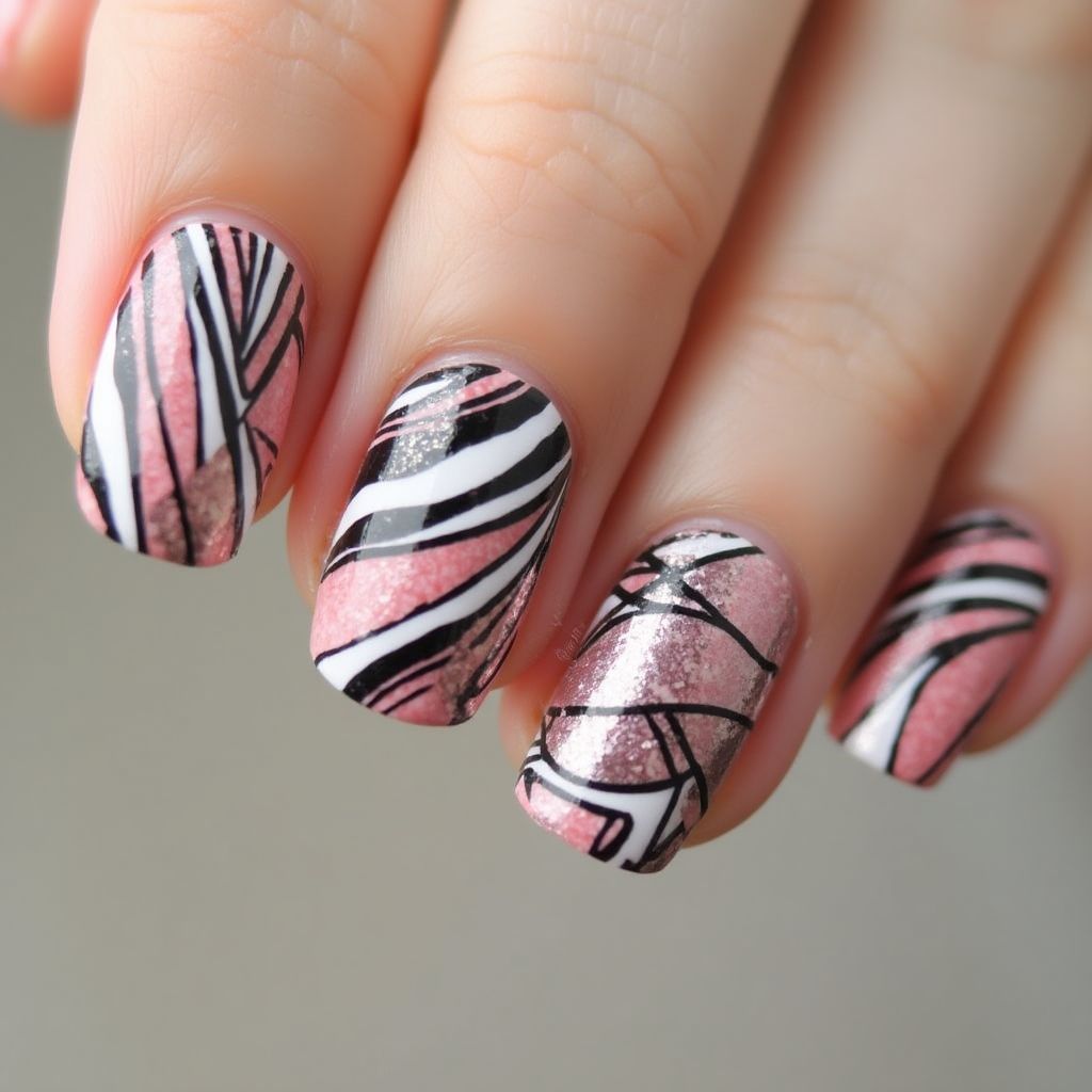 Nail Decals Stripes And Lines Nail Design