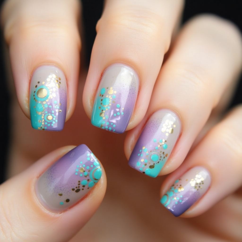 Nail Vinyls Dotting Nail Design