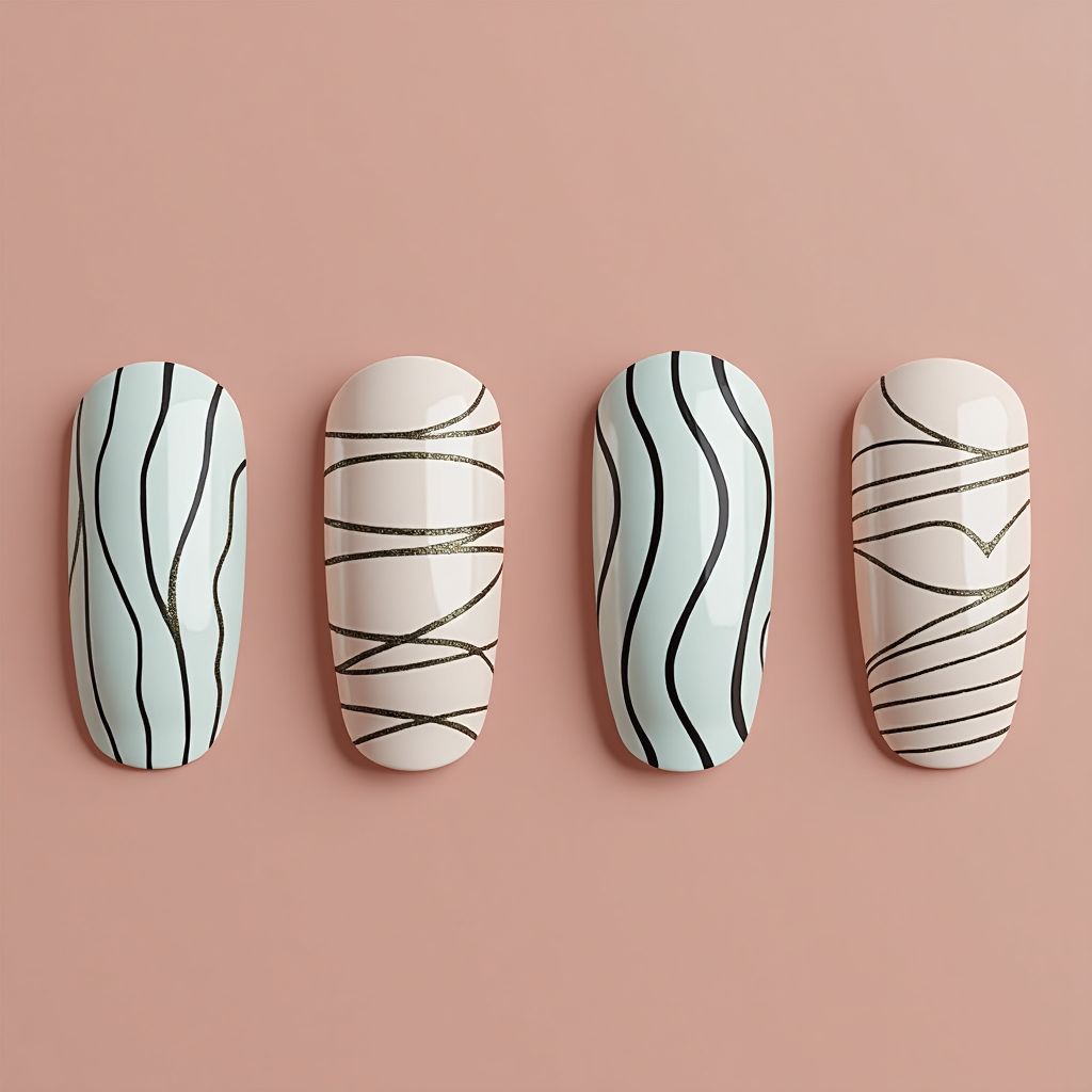 Nail Vinyls Stripes And Lines Nail Design