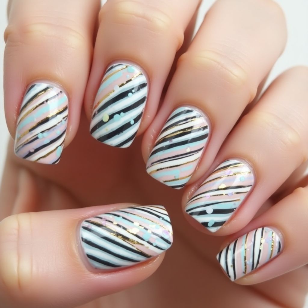 Nail Vinyls Stripes And Lines Nail Design