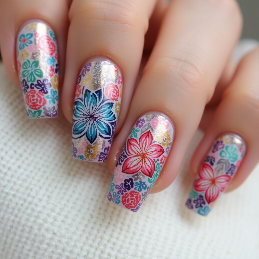 Dotting Tools Water Marbling Nail Design