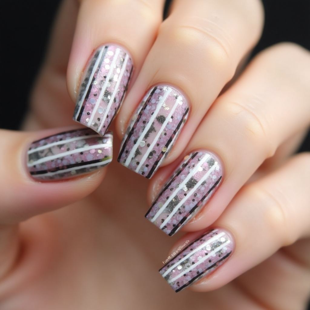 Nail Decals Stripes And Lines Nail Design