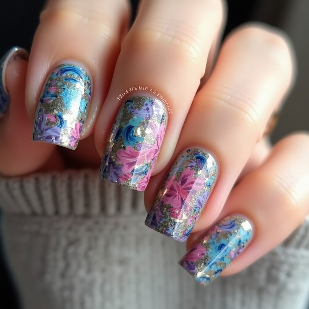 Nail Glue Freehand Art Nail Design