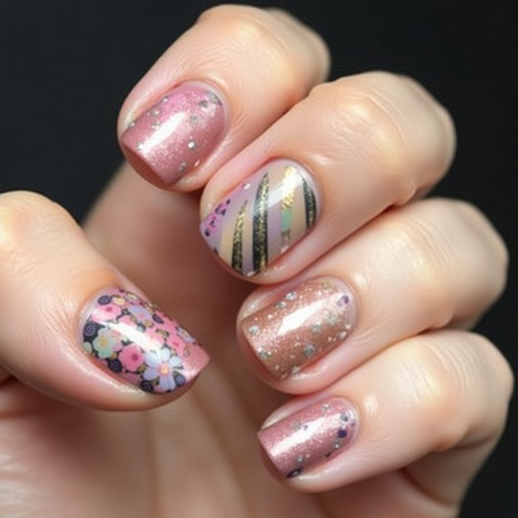 Nail vinyls Stripes and lines Nail Design