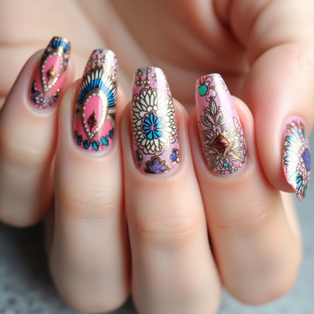 Nail Stickers Freehand Art Nail Design