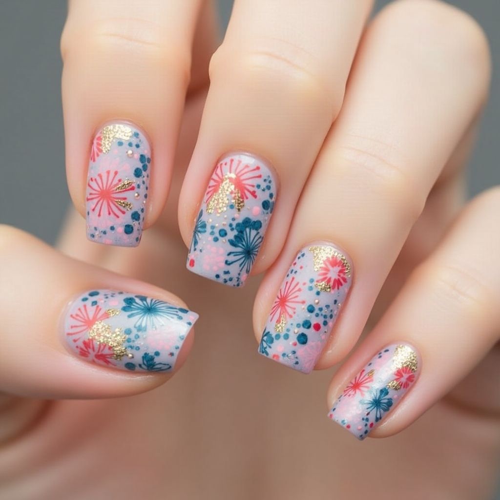 Nail Vinyls Dotting Nail Design