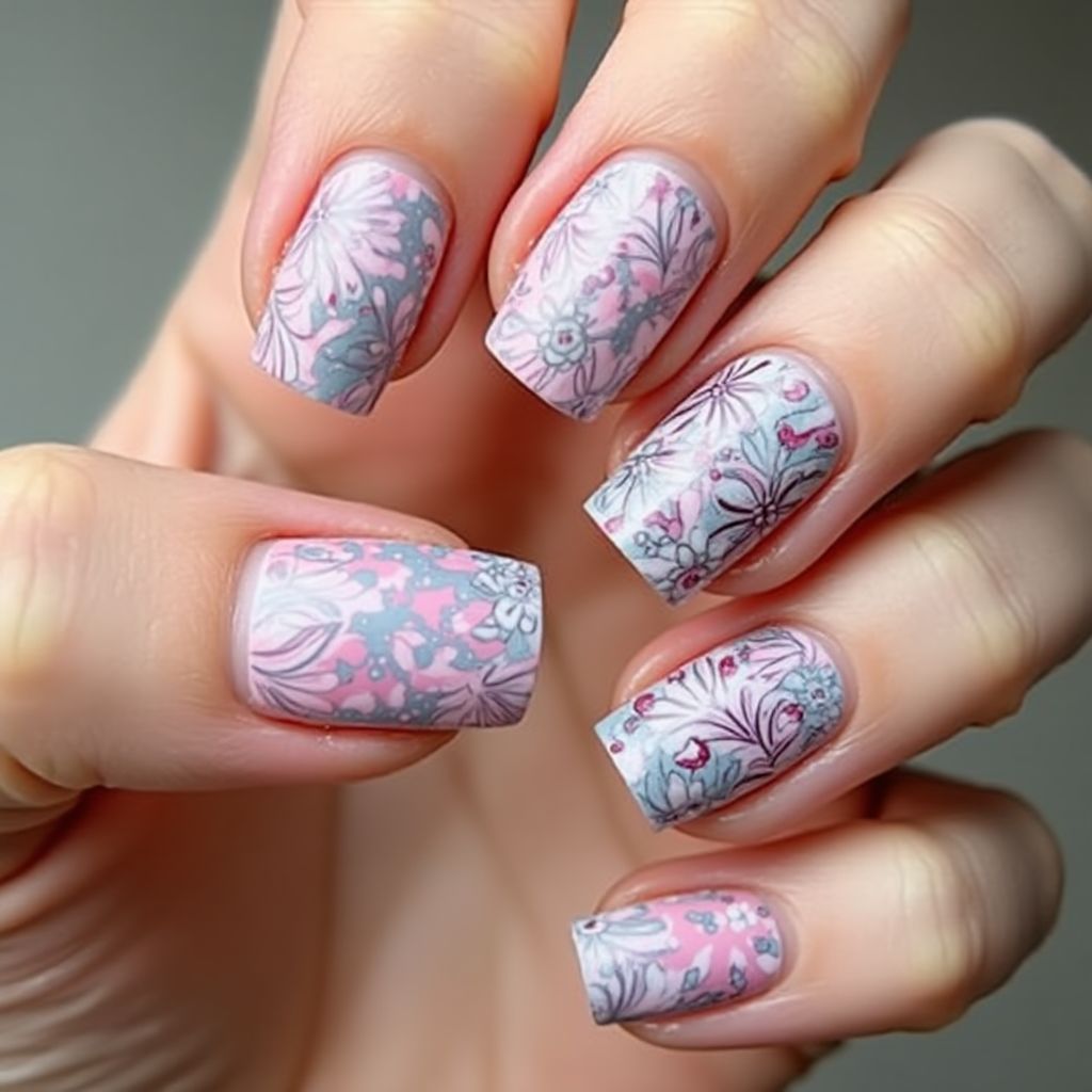 Nail Decals Freehand Art Nail Design