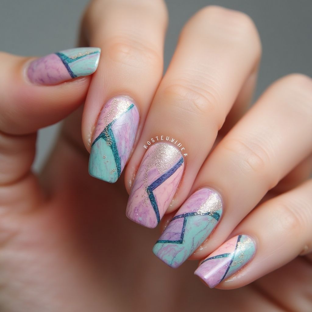 Skin barriers Freehand art Nail Design