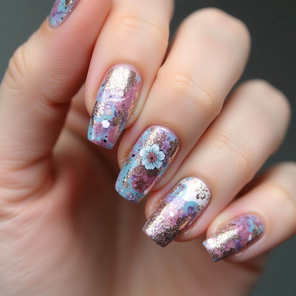 Stamping Plates Dotting Nail Design