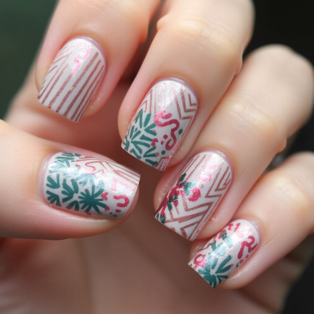 Stamping Plates Stripes And Lines Nail Design