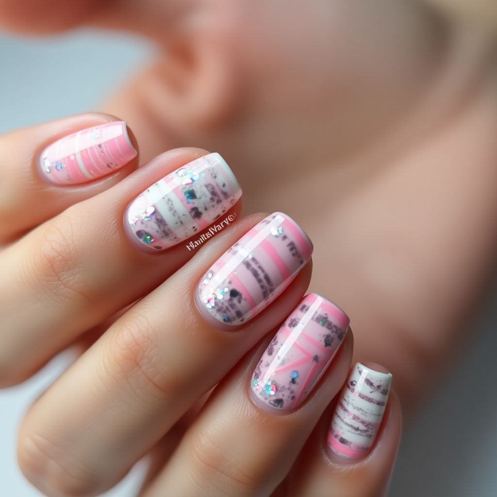 Skin Barriers Stripes And Lines Nail Design